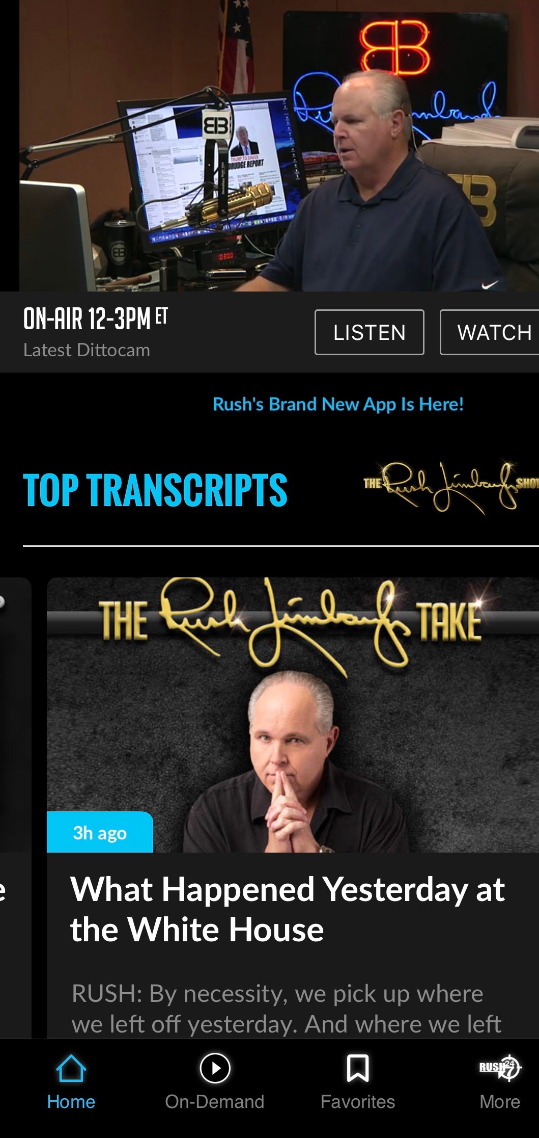 The New Rush App! - The Rush Limbaugh Show