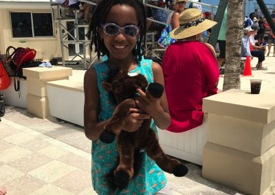 LIBERTY PLUSH HANGS OUT IN OCEAN REEF AT A SPECIAL NAVY SEAL EVENT! ADORABLE!