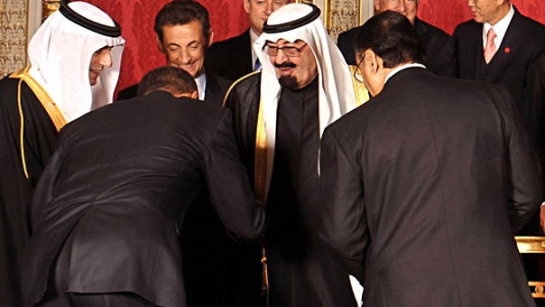 Image result for obama bowing to saudi